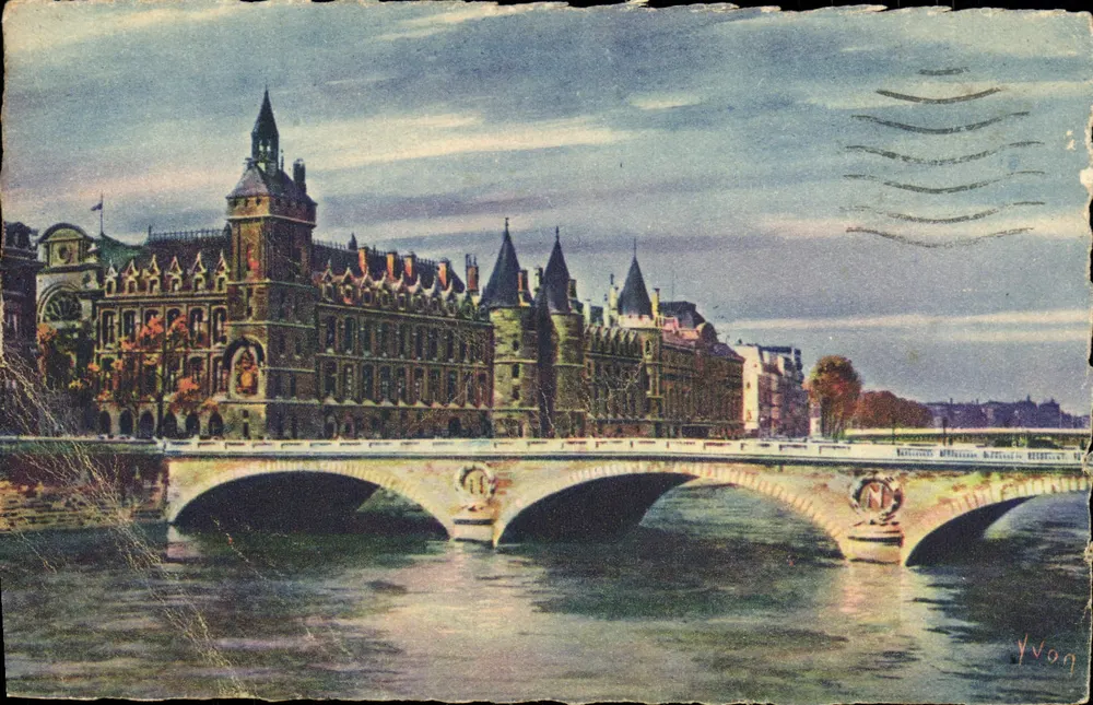 Paris — Das Palais de Justice und der Pont au Change — Éditions d'Art Yvon, Serie 2 Nr. 32 - Vorderseite