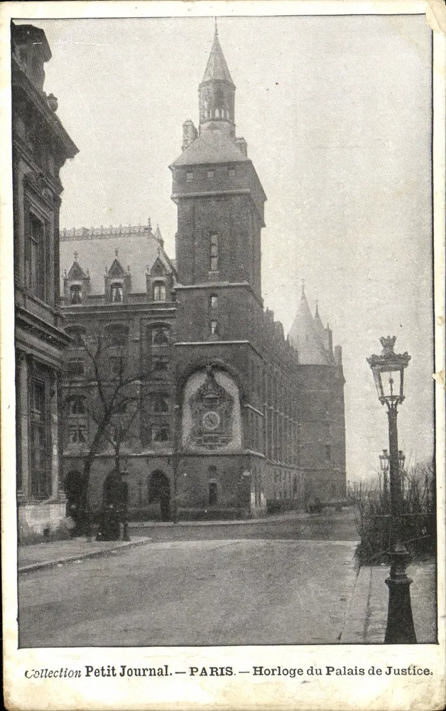Uhr des Palais de Justice — Paris — Sammlung Petit Journal - Vorderseite