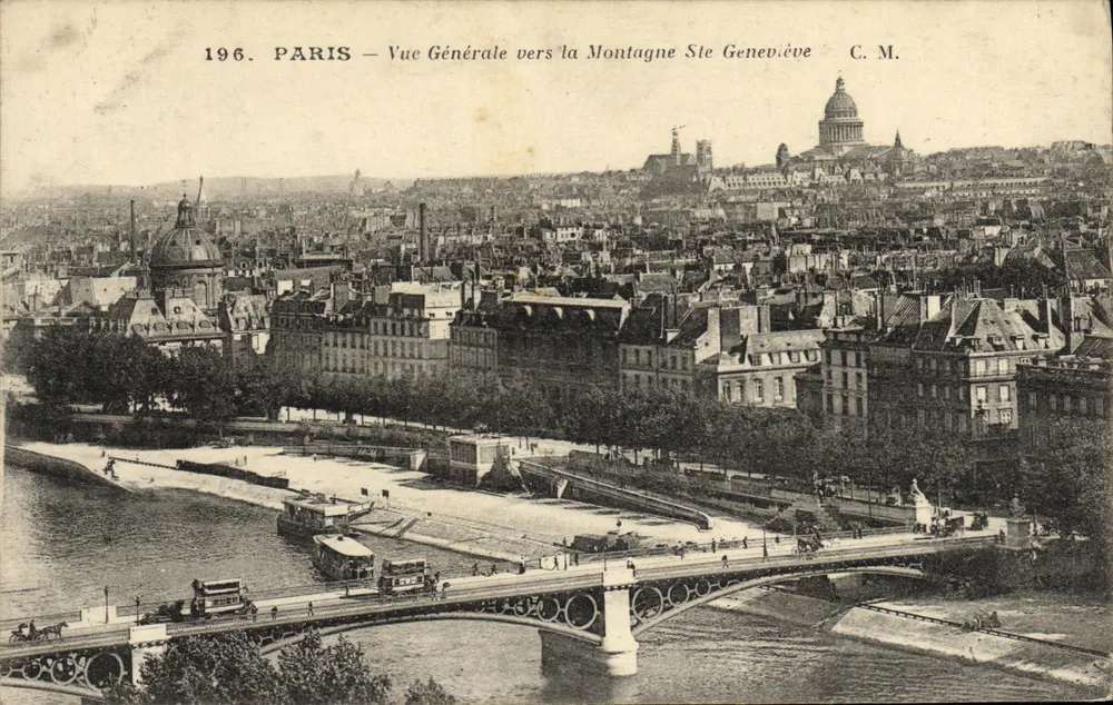 Paris — Allgemeiner Blick Richtung Mont Sainte-Geneviève — C. M. - Vorderseite