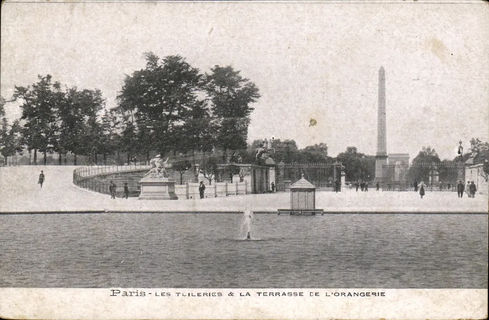 Paris - Die Tuileries & Die Terrasse der Orangerie — unbekannter Verlag, Seriennummer nicht sichtbar - Vorderseite