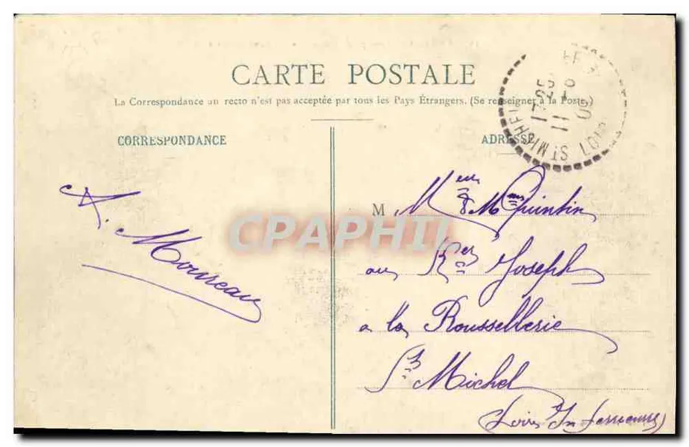 Regatas - Grupo de Cotre - « Al Viento de popa » — Edición Arnaud-Nozais, Nantes - Reverso