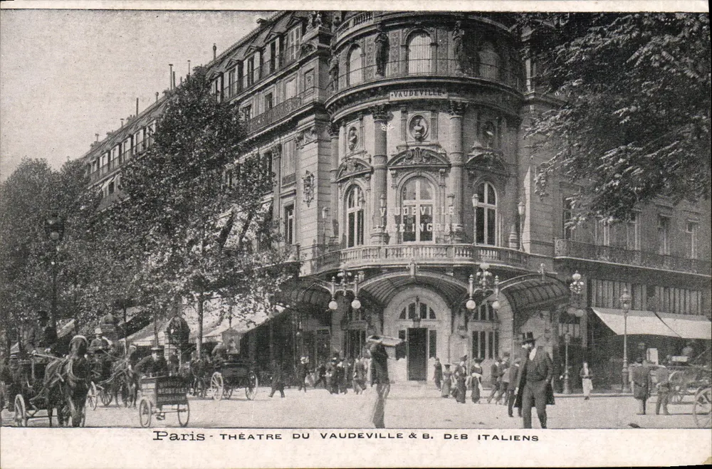Paris - Theater des Vaudeville & S. Deb Italiens — Verlag nicht sichtbar - Vorderseite