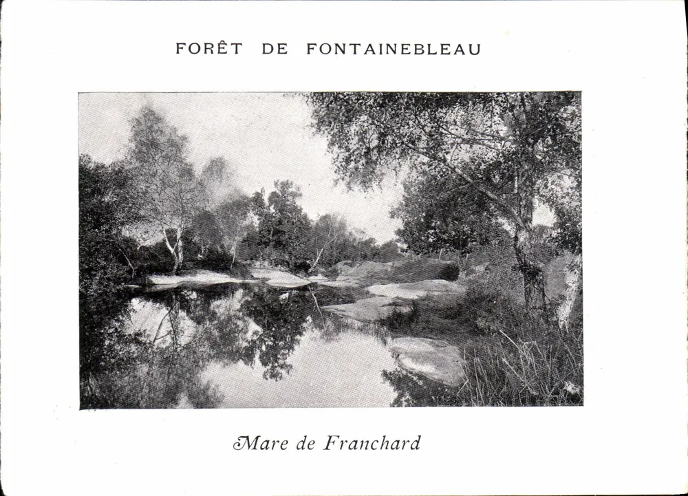 Wald von Fontainebleau — Mare de Franchard — kein Verlag oder Nummer sichtbar - Vorderseite