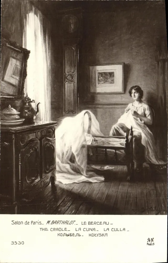 Salon von Paris — Herr Barthalot — Das Wiegenlied — Verlag A.N. Paris, Nr. 3530 - Vorderseite