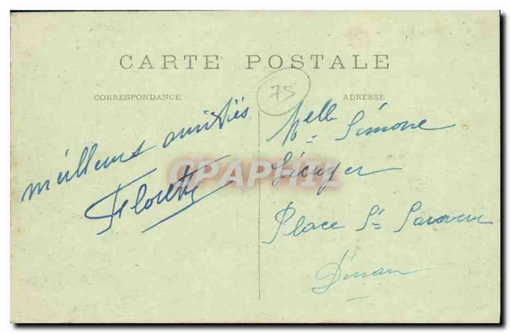 PARYŻ – panorama z Notre-Dame – M. J. – nr 614 - Rewers