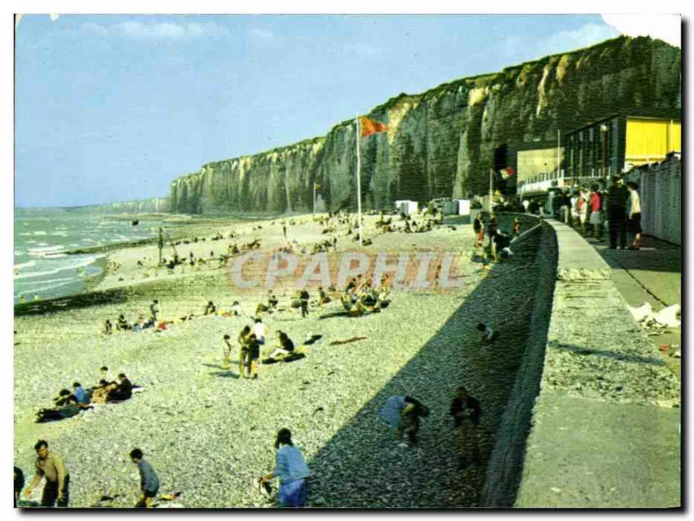 Plage de Saint-Valery-sur-Somme — vue des falaises et du rivage — Éditions La Cigale - Vorderseite