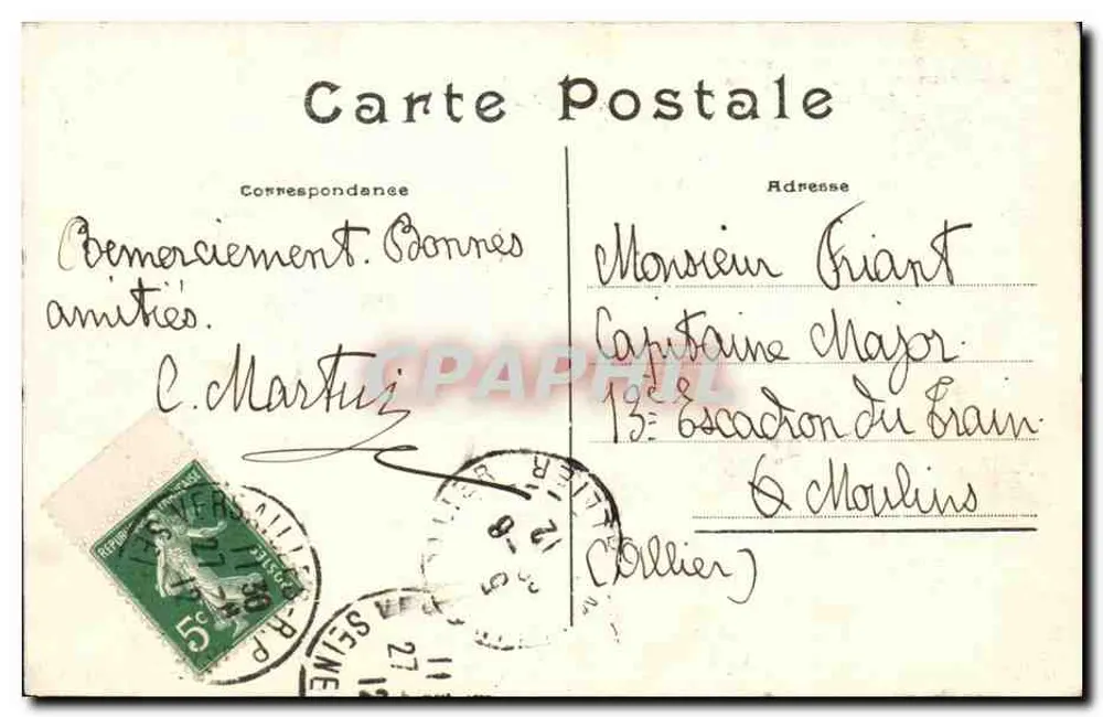 Versailles — Bercéeau de Diane — S.R.A. - Rückseite