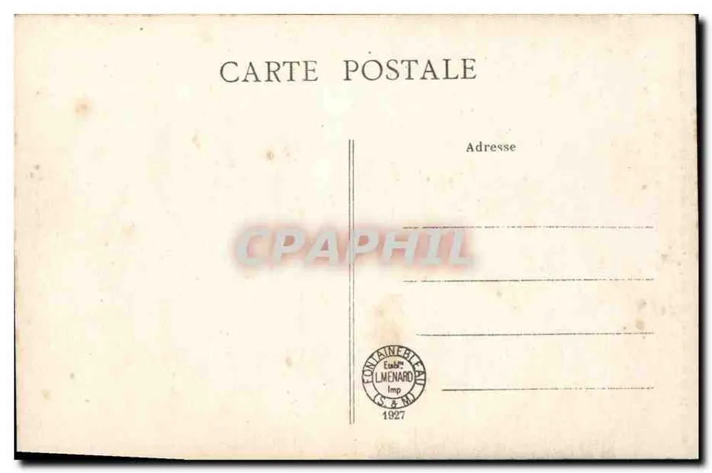 Fontainebleau — O Obélisco — Coleção Artística n°223 - Verso