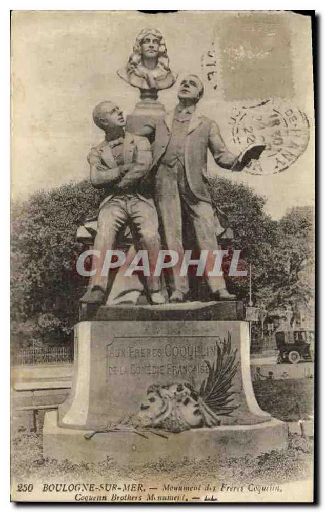 BOULOGNE-SUR-MER — Monument des Frères Coquelin, éditeur Coquenn Brothers Monuments, n° 250 - Vorderseite
