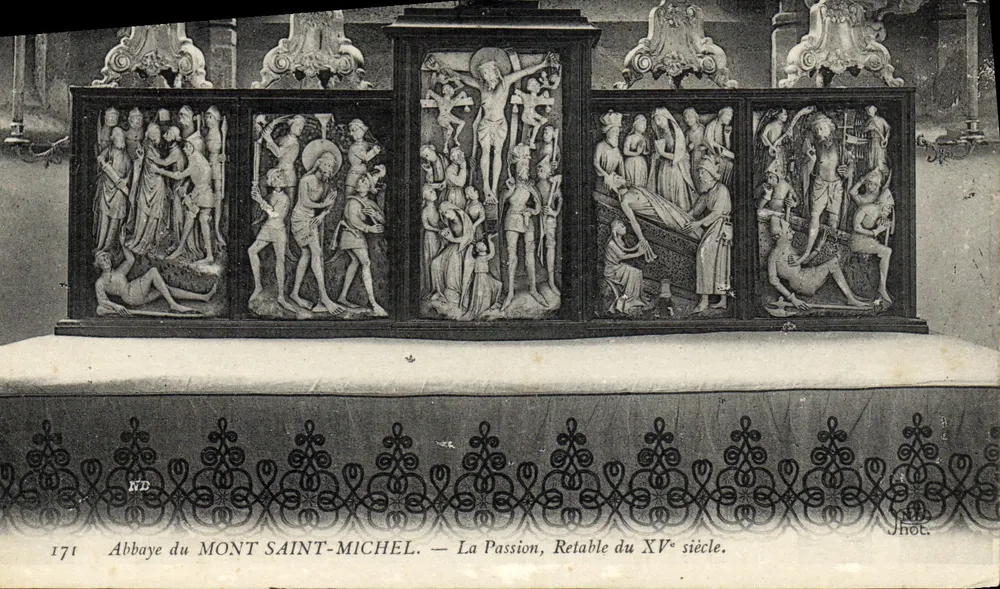 Abtei Mont Saint-Michel — Die Leidensgeschichte, Altar des 15. Jahrhunderts — Jhot. - Vorderseite