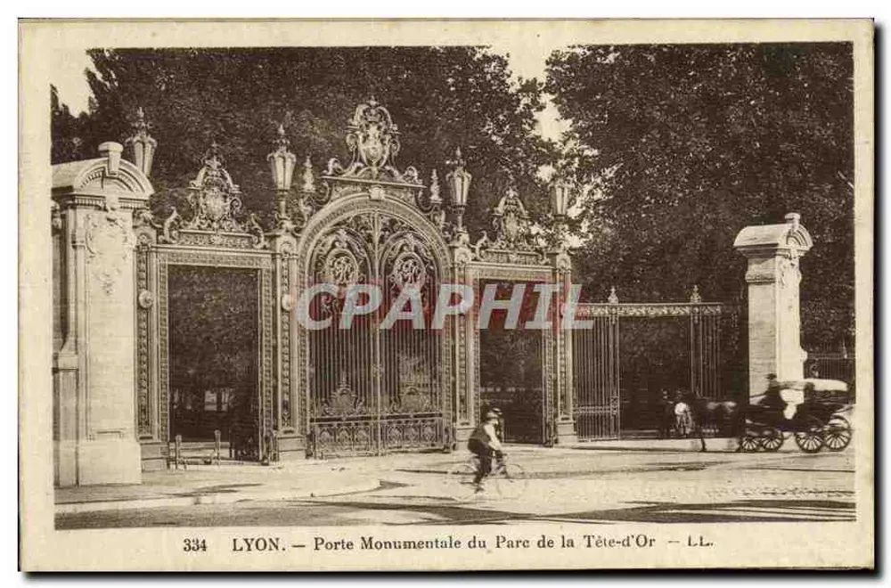 LYON — Monumentale Pforte des Parks de la Tête-d'Or — LL. n° 334 - Vorderseite