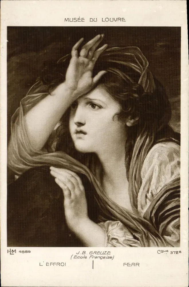 O Terror — J.B. Greuze — Museu do Louvre - Frente