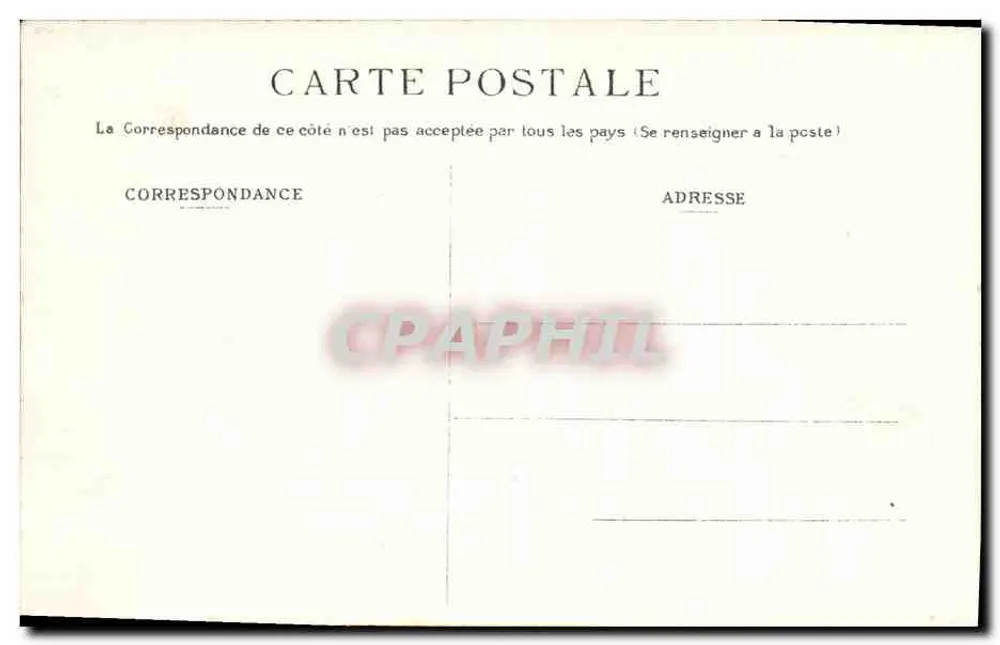 Lourdes — Mühle, in der Bernadette Soubirous geboren wurde — Ausgabe P. V. - Rückseite