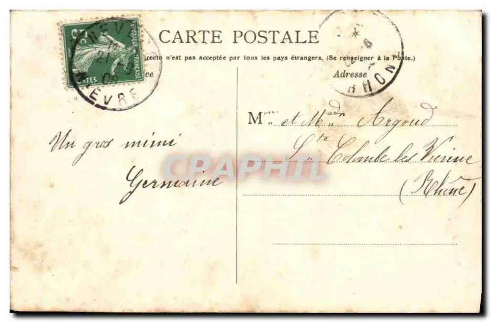 Nevers — Abside da Catedral e o Square — E. Rablin, Nevers, 40005 - Verso