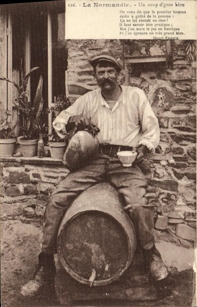 Normandie — Ein großes Bier — H. Ermice, Verlag, Vire - Vorderseite