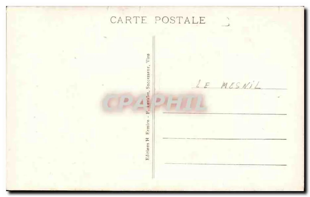 Petite Normande — Kind vor der Briefkasten — Henri Ermice, n°110 - Rückseite