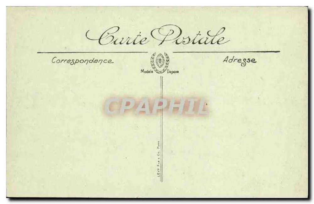 In der Elsass — Bombardierte Kirche — Visa Paris n° 28.0 - Rückseite