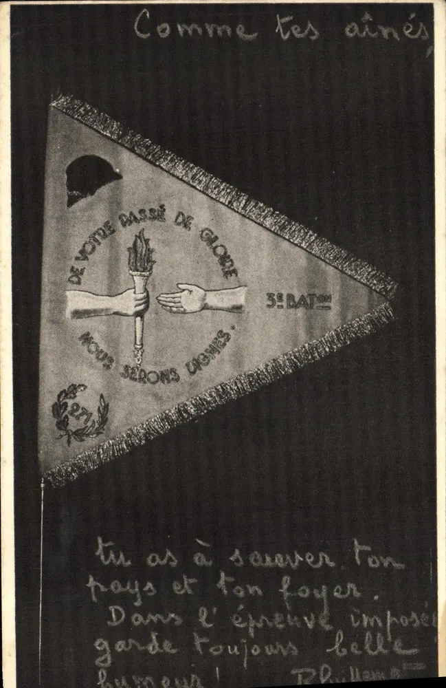 3. Bataillon des 271. Infanterieregiments — Erinnerung an die Farbenübergabe — Weihnachten 1939 - Vorderseite