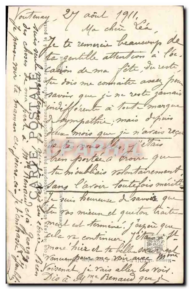 Nach der Schlacht — Salon 1909 — H. Jacquier - Rückseite