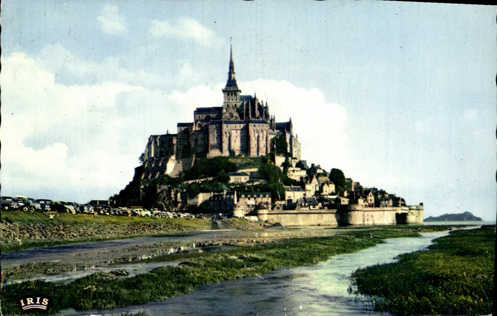 Mont Saint-Michel — allgemeiner Blick und der Felsen Tombelaine — IRIS - Vorderseite