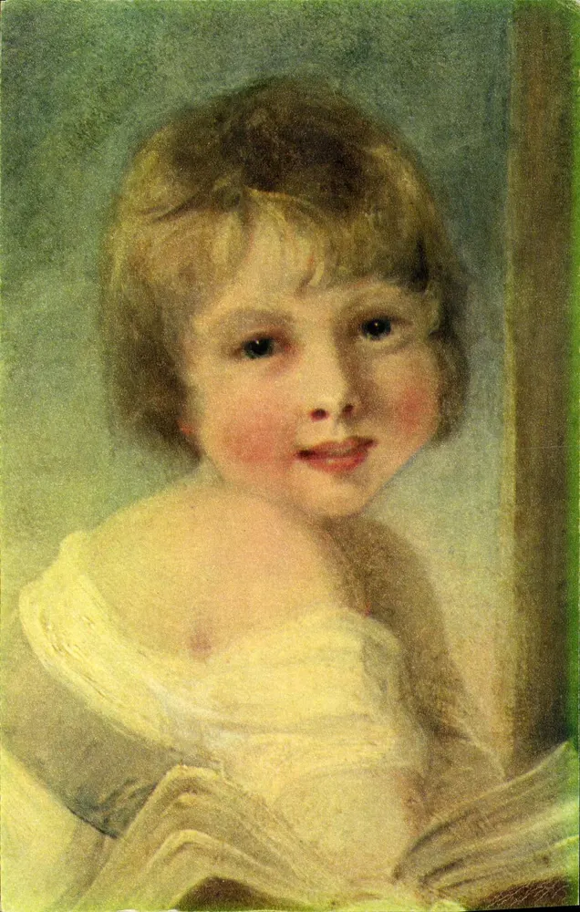 Junge Frau und Kind — Detail — Hoppner — Musée du Louvre - Vorderseite