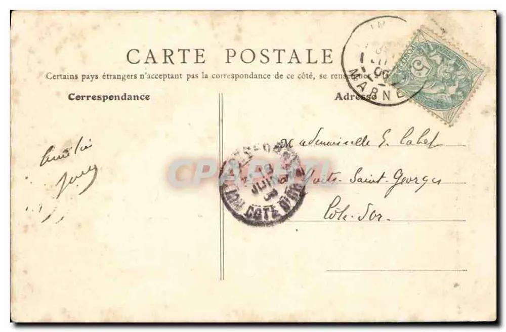 Reims — Intérieur de la Cathédrale — Syndicat des Habitants de Reims - Achterkant