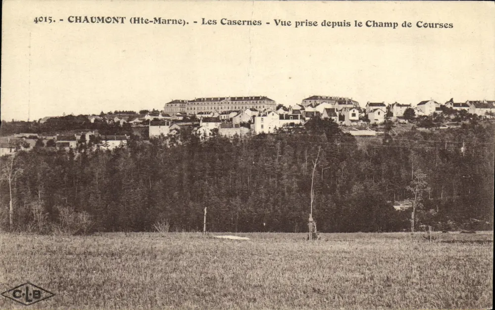 Chaumont (Hte-Marne) — Les Casernes — Aufnahme vom Champ de Courses — Verleger C.L.B. n° 4015 - Vorderseite