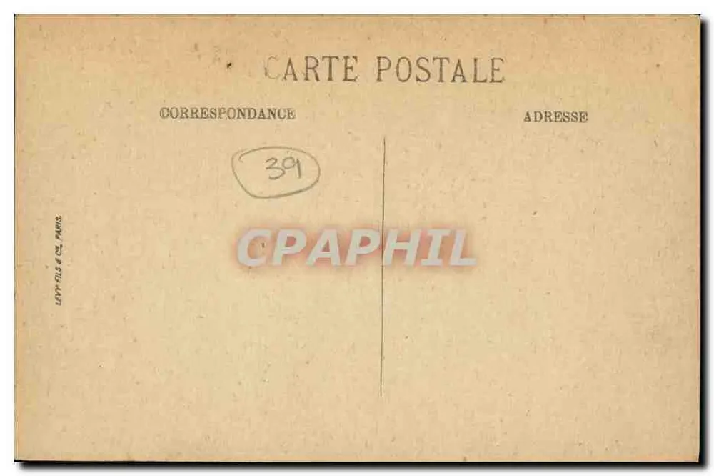 La Faucille — Route du Col im Winter — LL. n°22 - Rückseite