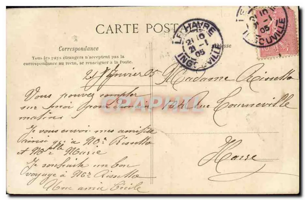 Normandie — Rückkehr vom Fischen — Antike Ansichtskarte n°29 - Rückseite