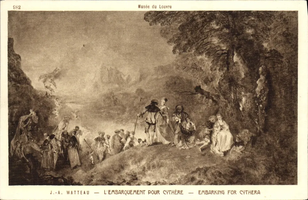 J.-A. Watteau — Die Abfahrt nach Kythera — Musée du Louvre - Vorderseite