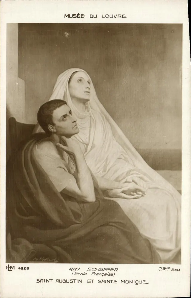 San Agustín y Santa Mónica — Museo del Louvre — Ary Scheffer (Escuela Francesa) - Anverso