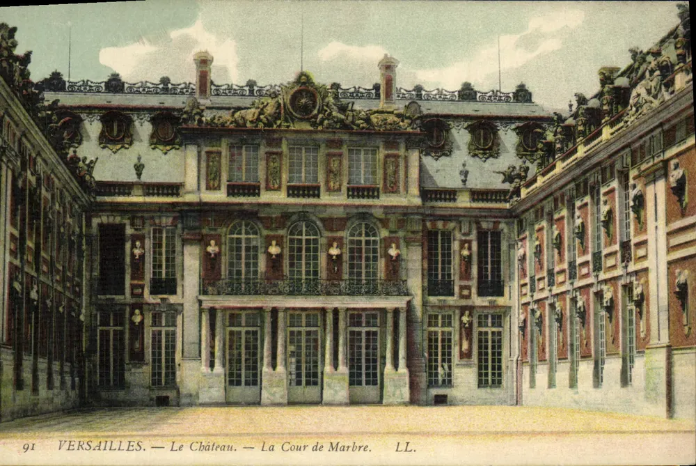 Versalhes — O Castelo — A Cour de Mármore — LL. — n° 91 - Frente