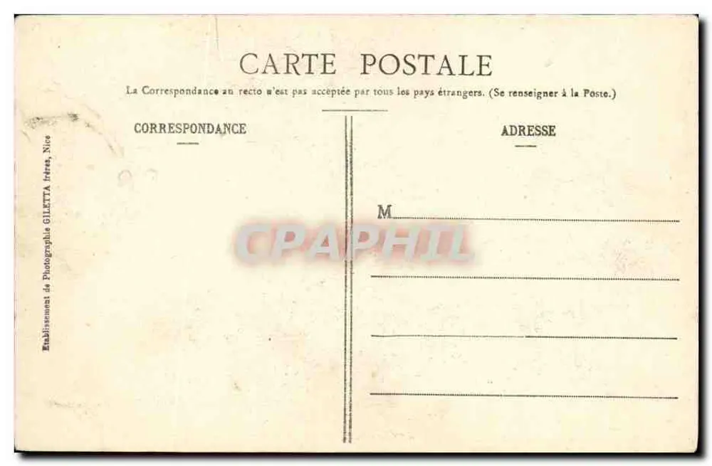 Visite officielle à bord de l'Escadre — Édition Giletta, phot. Nice, n° 302 - Verso