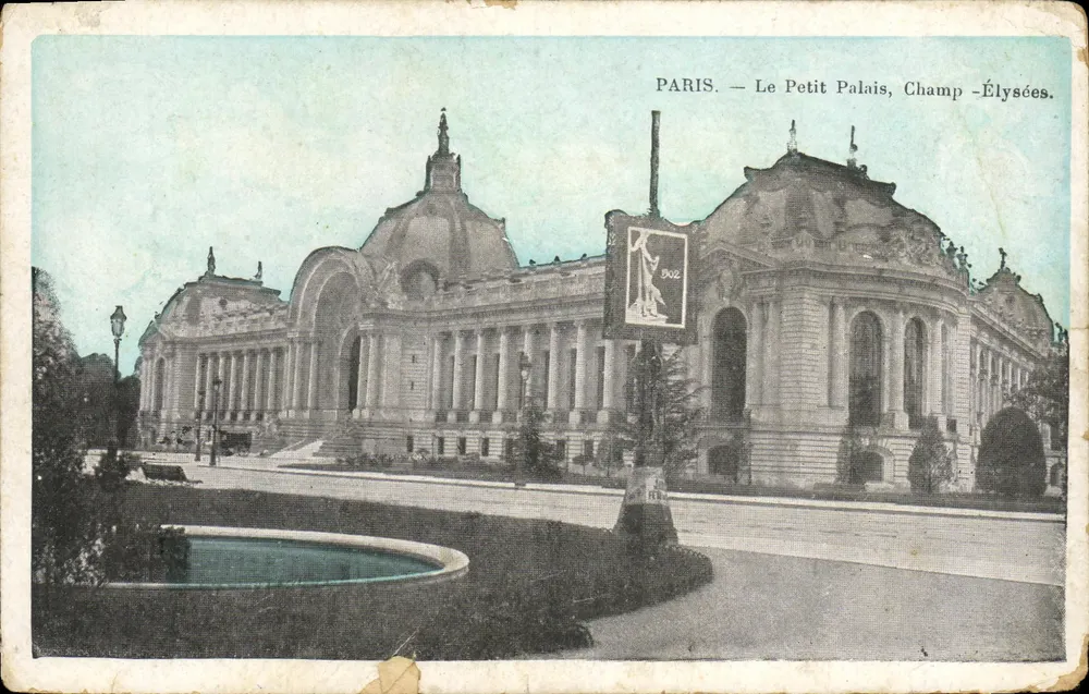 Paris — O Petit Palais, Champs-Élysées — editor desconhecido, número de série não visível - Frente