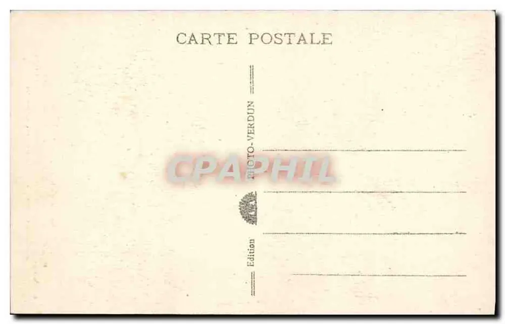 Denkmal der Tranchée der Baïonnettes — Eingangstor aus Eisen (E. BRANDT, Künstlerischer Schmied) — Ausgabe Photo-Verdun - Rückseite