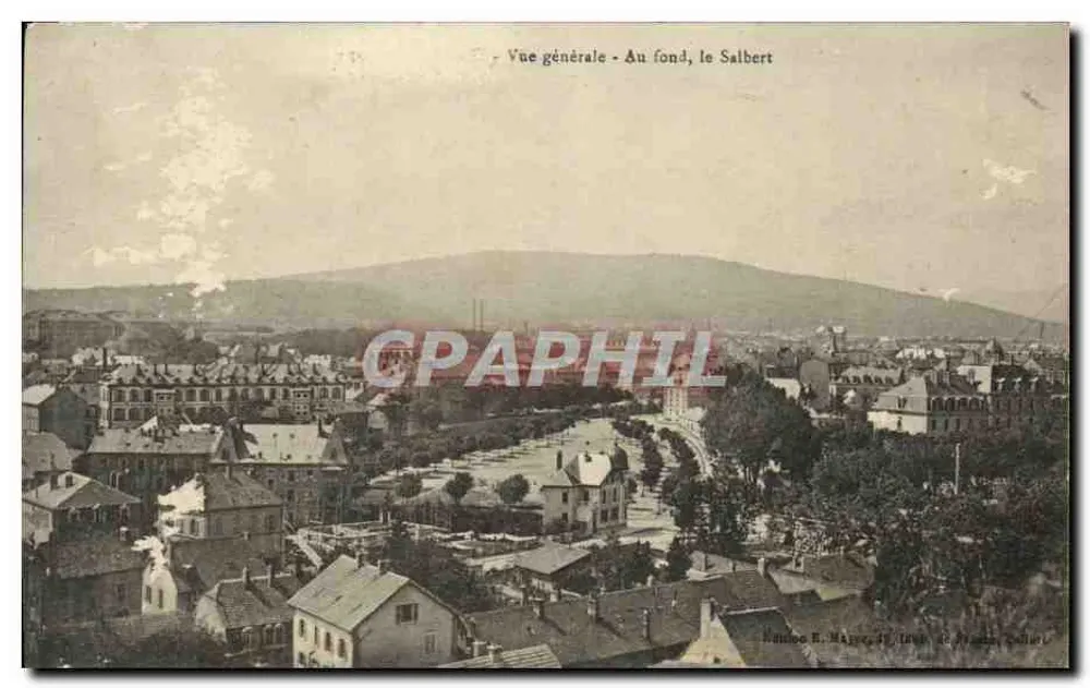 Vue générale — Au fond, le Salbert — Imprimerie Réunies de Nancy - Frente