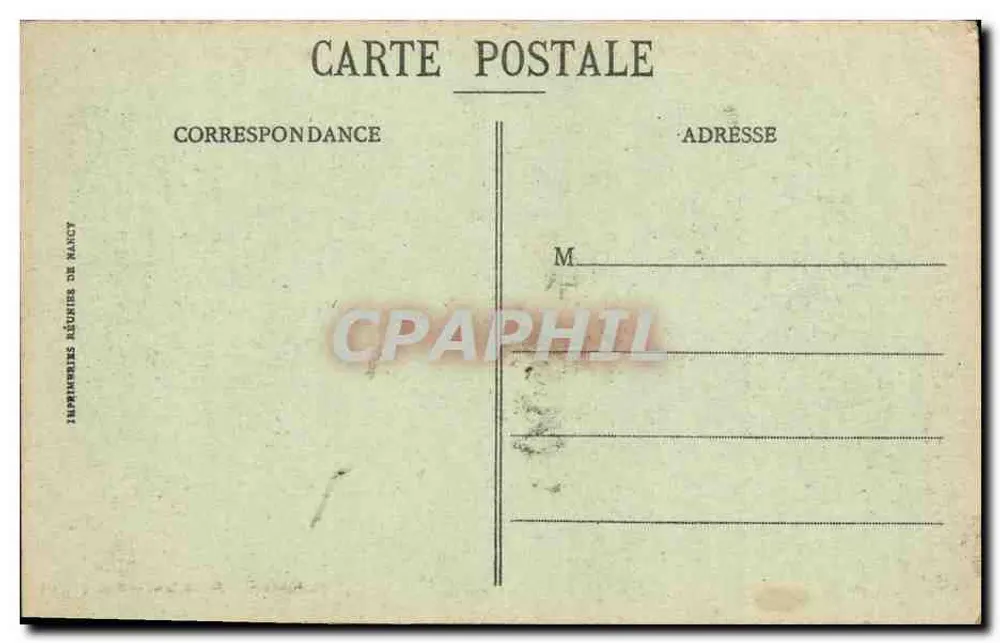 Vue générale — Au fond, le Salbert — Imprimerie Réunies de Nancy - Verso