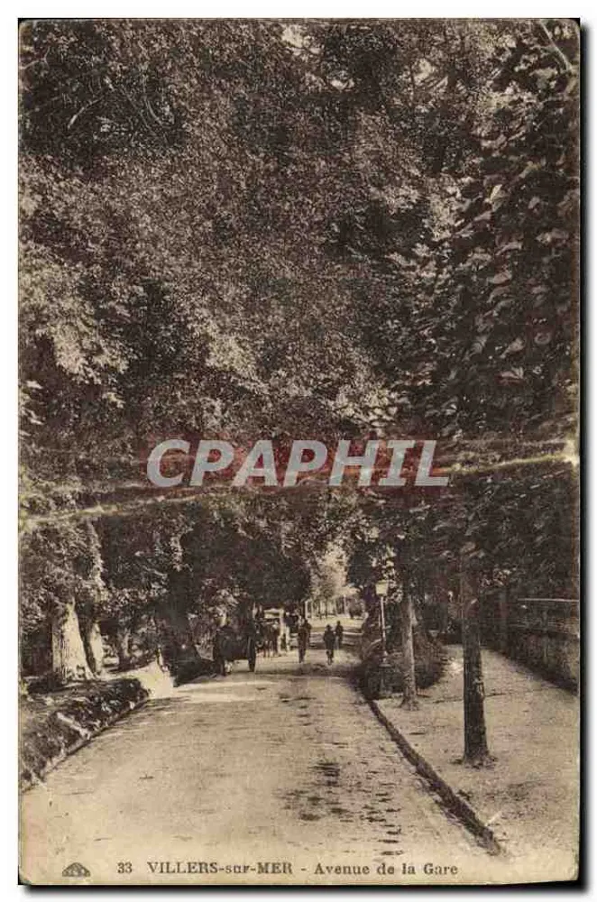 Villers-sur-Mer — Avenue de la Gare — Verlag C. A. B. (gedruckt auf der Karte) Nummer 33 - Vorderseite
