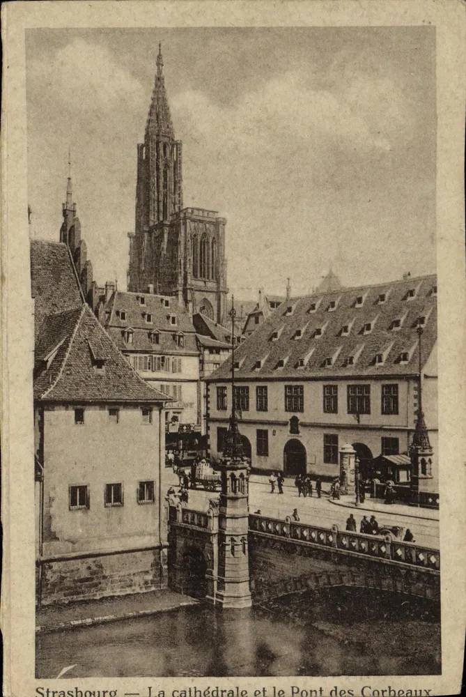 Straßburg — Die Kathedrale und die Brücke der Krähen — Kunstverlag Elsaß - Vorderseite