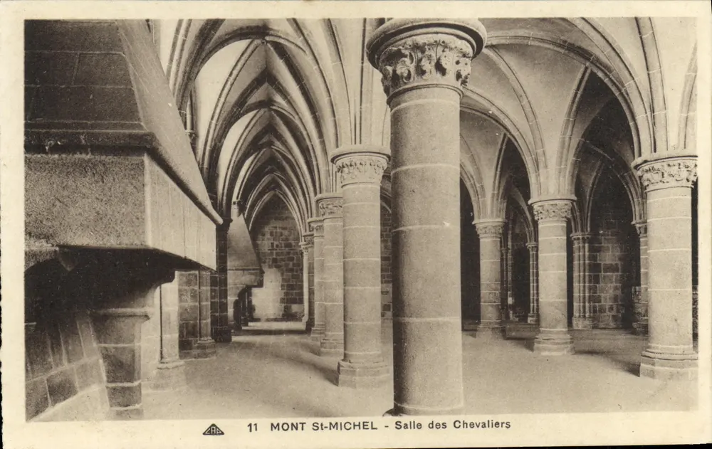 Mont Saint-Michel — Salle des Chevaliers — Verlag ABE, Nr. 11 - Vorderseite