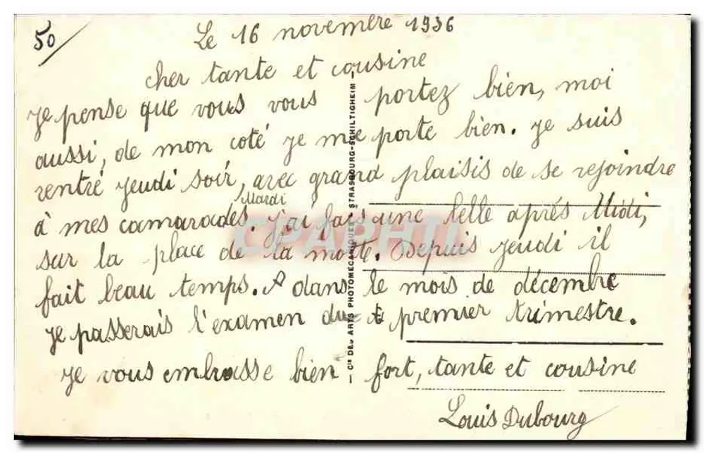 Mont Saint-Michel — Salle des Chevaliers — Verlag ABE, Nr. 11 - Rückseite