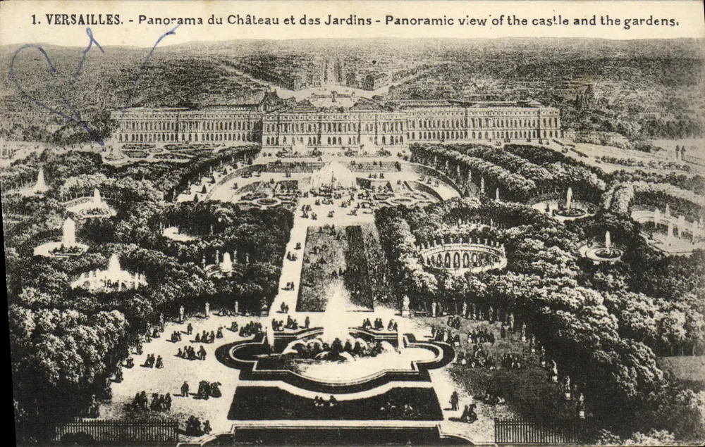 Versailles - Panorama des Schlosses und Gärten - Edition Versailles - Vorderseite