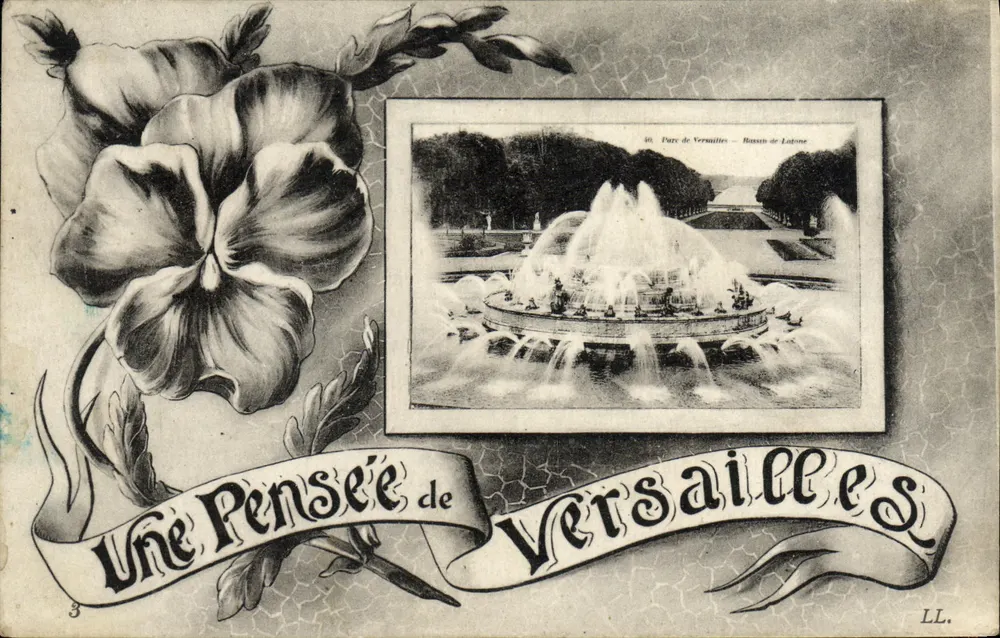 Bacia de Latona — Parque de Versalhes — Uma Lembrança de Versalhes - Frente