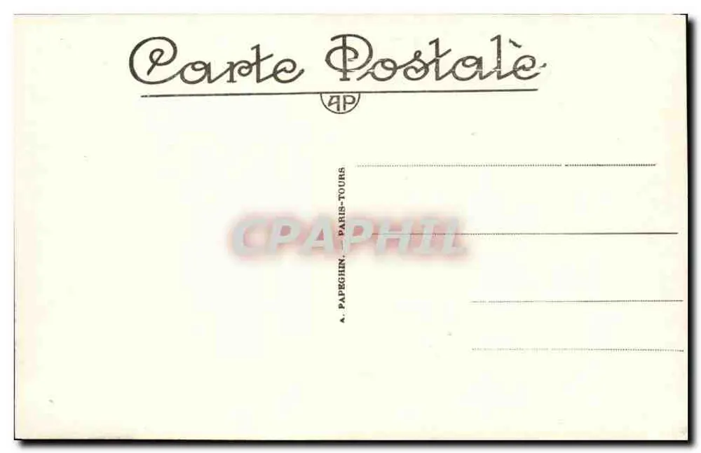 Versailles - Der Park - Der Bassin des Wagens Apollos — A. P. - Rückseite