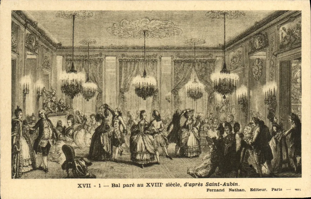 Ball im 18. Jahrhundert — nach Saint-Aubin — Fernand Nathan, Paris — n° 401 - Vorderseite