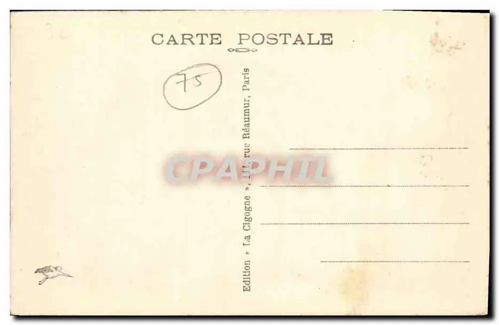 Paris — Maison de la Mutualité — Edição A Cigarrinha - Verso