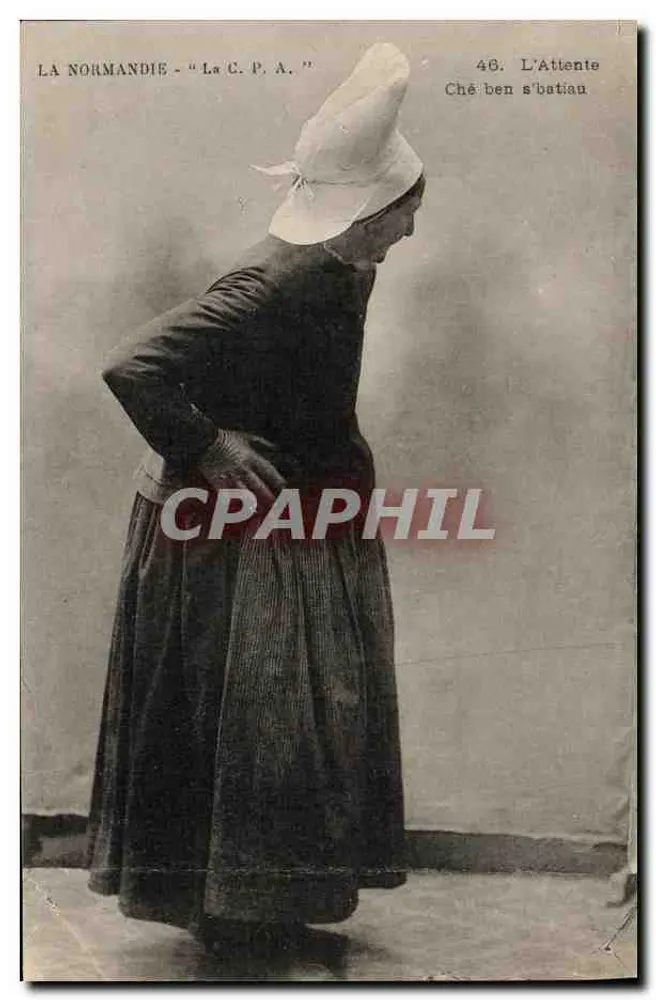 Normannische Frau im traditionellen Kleid — Normandie - La C.P.A. — Nr. 46 - Vorderseite