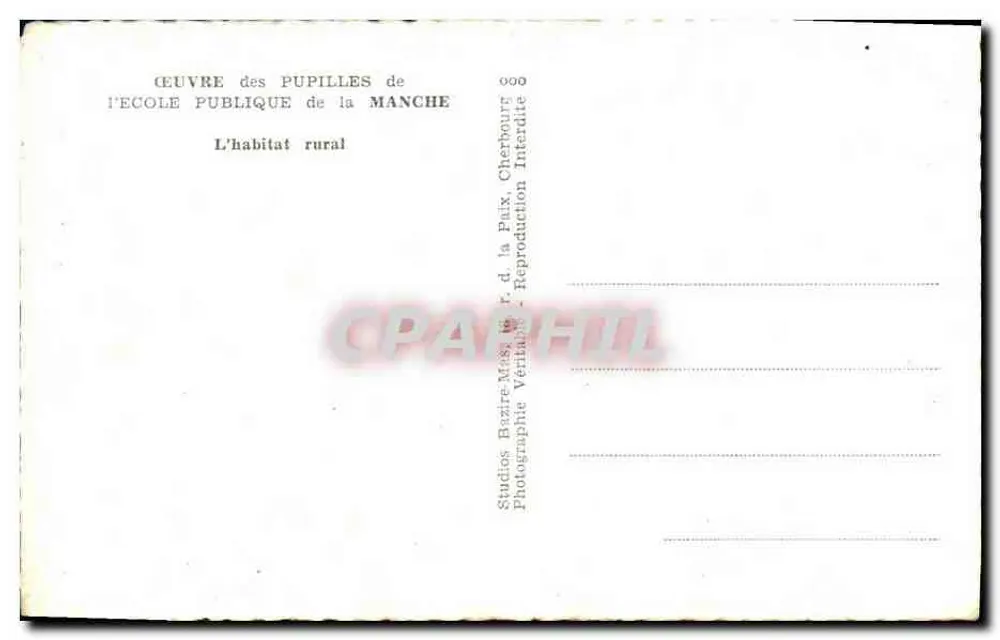 Moinho a água — Habitat rural — Studios Bazine-Mas, r.d. la Paix, Cherbourg - Verso