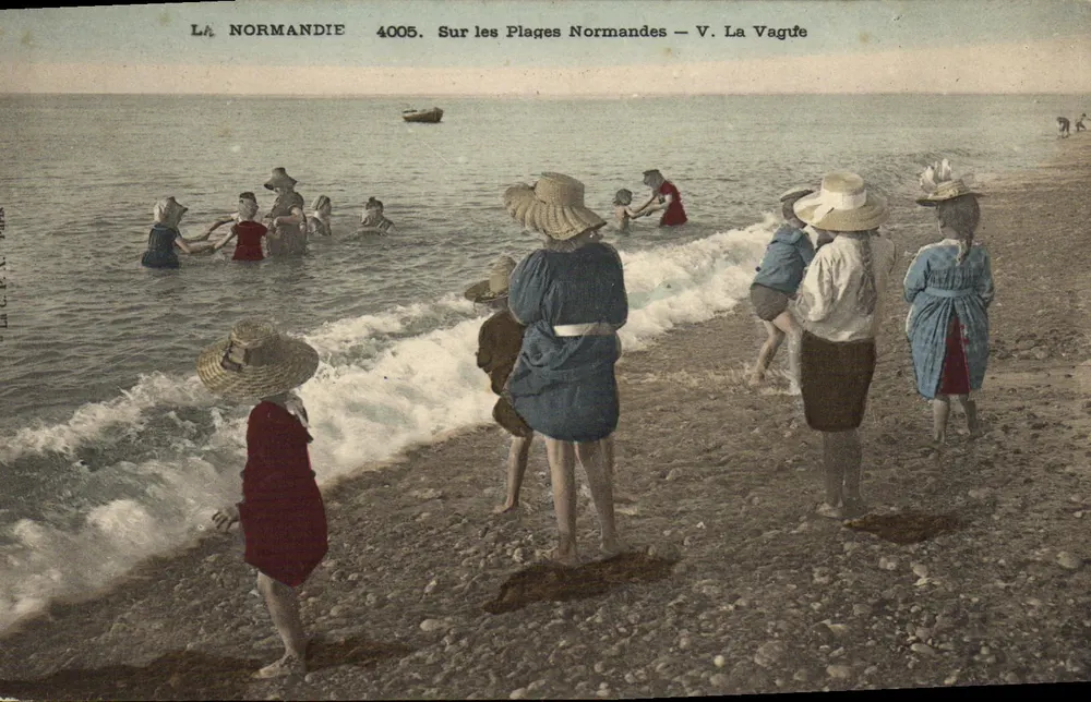 Die Normandie — Auf den Normandischen Stränden — V. Die Welle — 4005 - Vorderseite