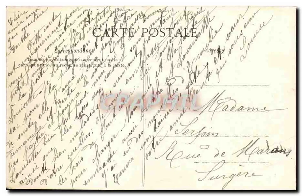 Auf den Normandie-Stränden — V. Die Welle — Antike Ansichtskarte — n°4005 - Rückseite